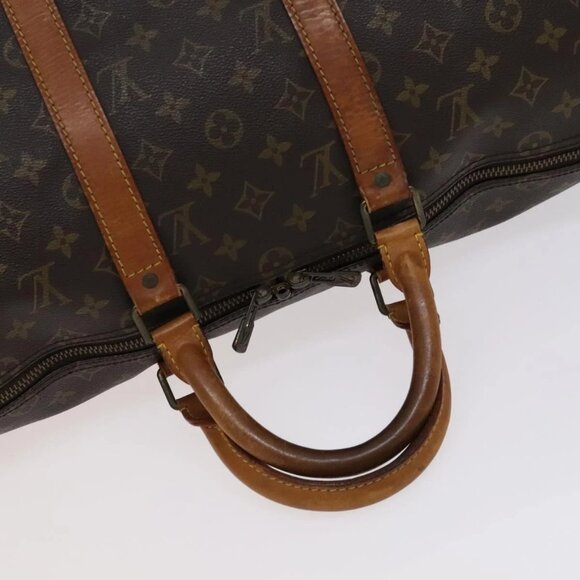 LOUIS VUITTON Monogram Keepall 50 Boston Bag M41426 LV Auth BD429 - Picture 8 of 16